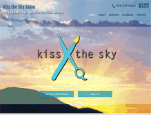 Tablet Screenshot of kisstheskysalon.com